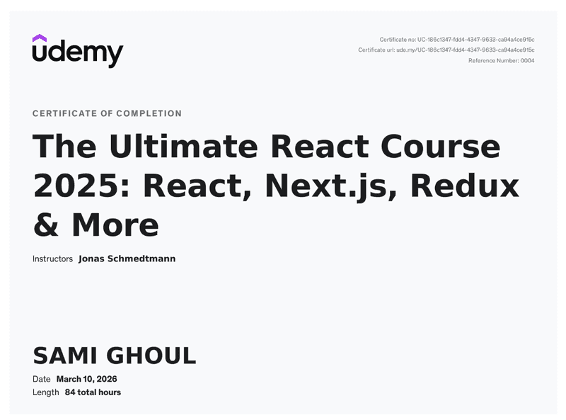 Le cours React ultime